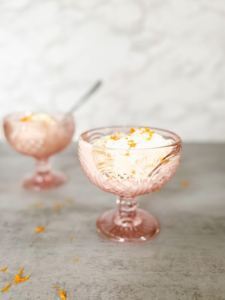 No Churn Orange Ice Cream