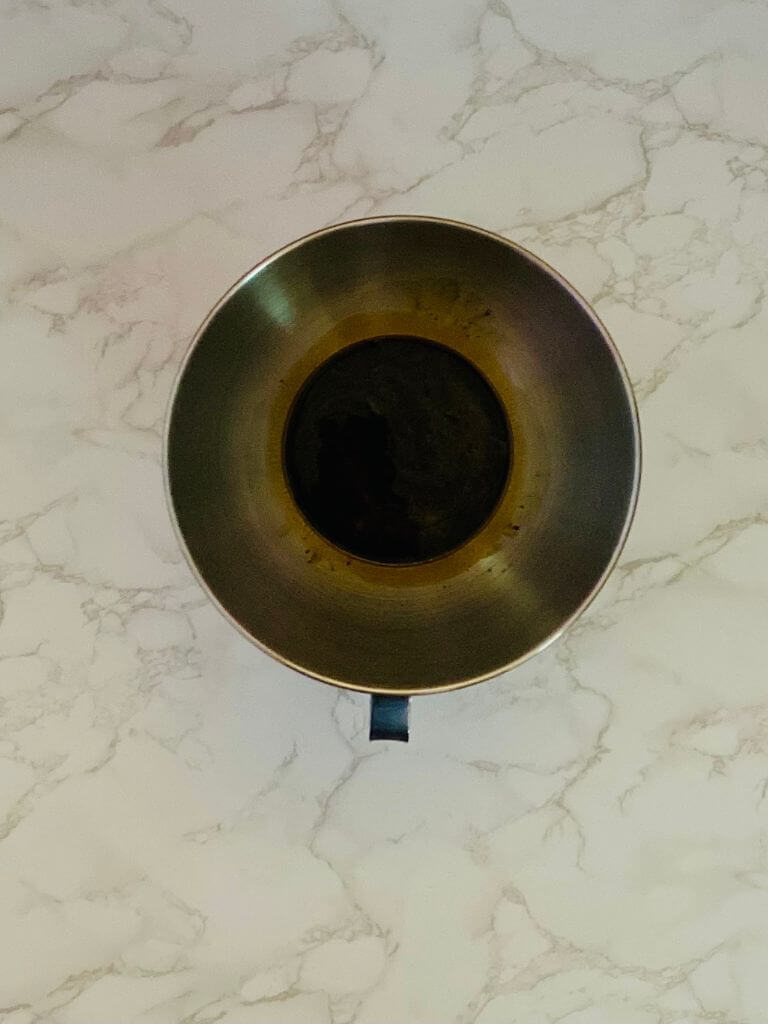 Bowl of instant coffee